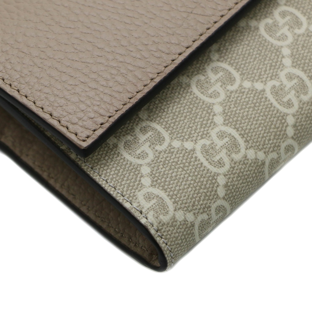Gucci GG Marmont Leather Continental Wallet Beige 456116