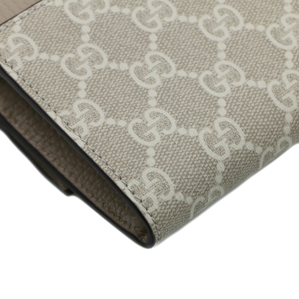 Gucci GG Marmont Leather Continental Wallet Beige 456116