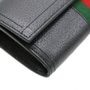 Gucci Web Ophidia Continental Black Leather Wallet 719886