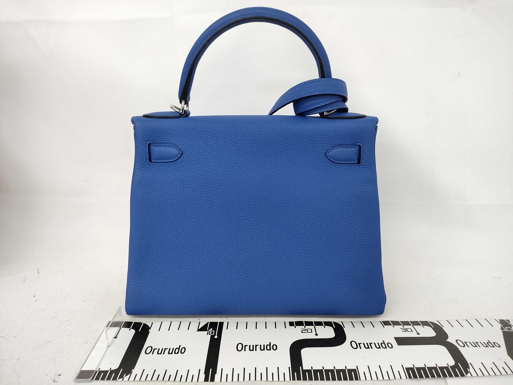 Hermes Kelly 28 Blue Bag