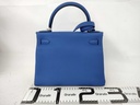 Hermes Kelly 28 Blue Bag