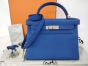 Hermes Kelly 28 Blue Bag