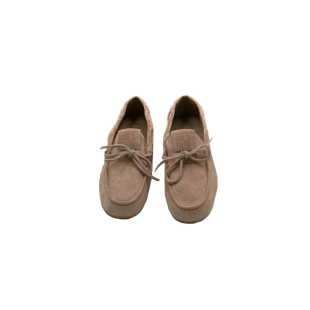 Christian Dior Miss Dior Street Moccasin Nude Suede Size 37 1/2