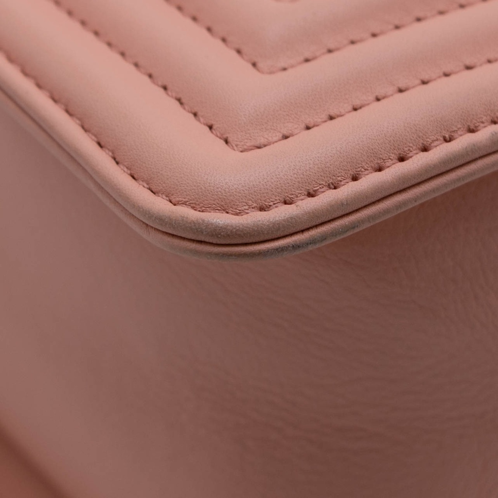 Chanel Calfskin Chevron Quilted Medium Boy Flap Camel