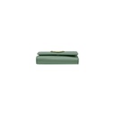 Prada Leather Triangle Tri-Fold Wallet Light Green
