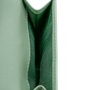 Prada Leather Triangle Tri-Fold Wallet Light Green