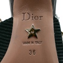 Christian Dior J'Adior Slingback Pump Black Technical Fabric In Size 36