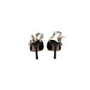 Christian Dior J'Adior Slingback Pump Black Technical Fabric In Size 38