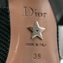 Christian Dior J'Adior Slingback Pump Black Technical Fabric In Size 38