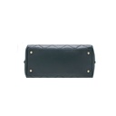 Chanel Quilted Lamskin Medium CC Chain Zip Bowling Bag