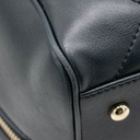 Chanel Quilted Lamskin Medium CC Chain Zip Bowling Bag