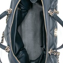 Chanel Quilted Lamskin Medium CC Chain Zip Bowling Bag