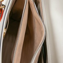 Gucci Diana Medium Top Handle Bag In White Leather