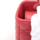 Christian Dior My Lady Dior Cannage Leather Small Handbag Red