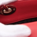 Christian Dior My Lady Dior Cannage Leather Small Handbag Red