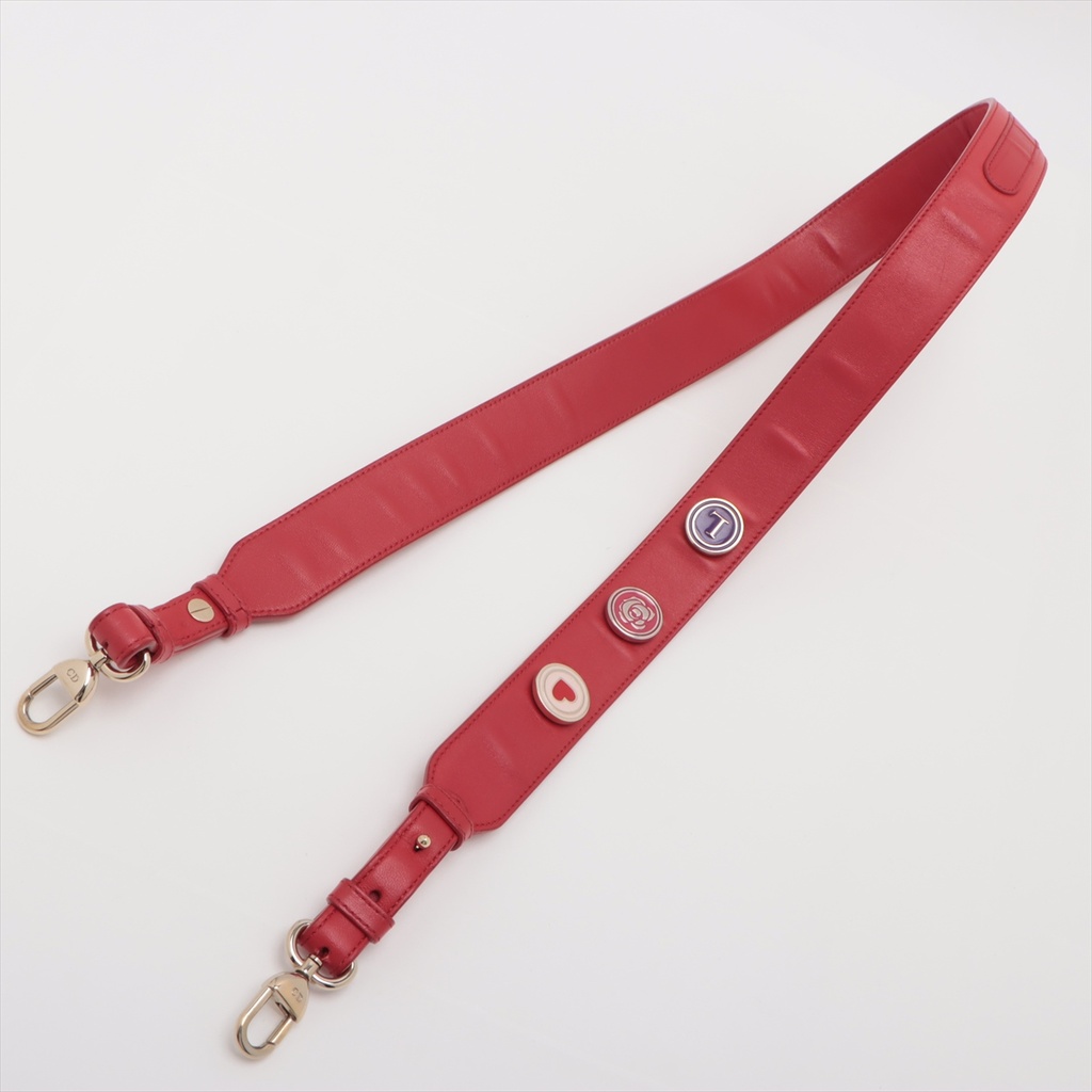 Christian Dior My Lady Dior Cannage Leather Small Handbag Red