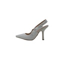 Christian Dior J'Adior Slingback Pump White Technical Fabric In Size 40 1/2
