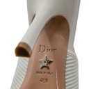 Christian Dior J'Adior Slingback Pump White Technical Fabric In Size 40 1/2