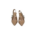 Christian Dior J'Adior Slingback Pump Nude Patent Calfskin In Size 37
