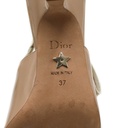 Christian Dior J'Adior Slingback Pump Nude Patent Calfskin In Size 37
