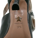 Christian Dior J'Adior Slingback Pump Black Patent Calfskin In Size 37 1/2