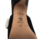 Christian Dior J'Adior Slingback Pump Black Technical Fabric In Size 37
