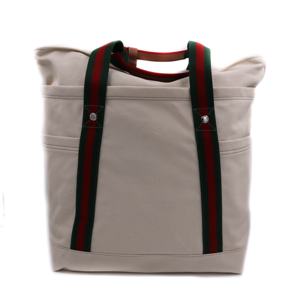 Gucci Printed Canvas Large Tote Bag In Off White 816863