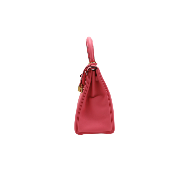 Hermes Kelly 25 Swift Leather Rose Azalee Year 2019 Full Set