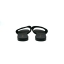 Christian Dior Dway Slide Black Embroidered Cotton In Size 38 1/2