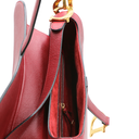Christian Dior Grained Calfskin Medium Dior Saddle Shoulder Bag Red