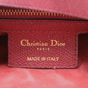 Christian Dior Grained Calfskin Medium Dior Saddle Shoulder Bag Red