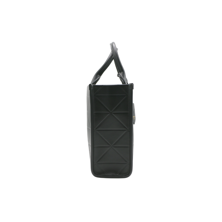 Prada Small Symbole Black Leather Tote Bag