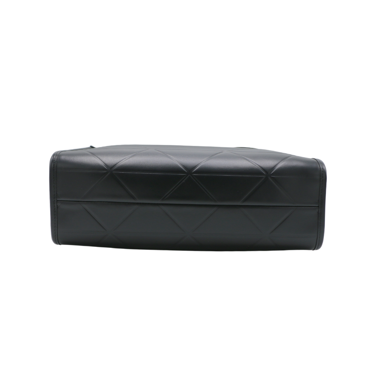 Prada Small Symbole Black Leather Tote Bag