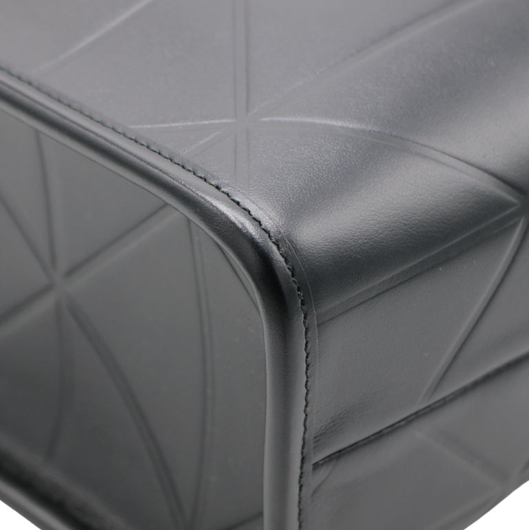 Prada Small Symbole Black Leather Tote Bag
