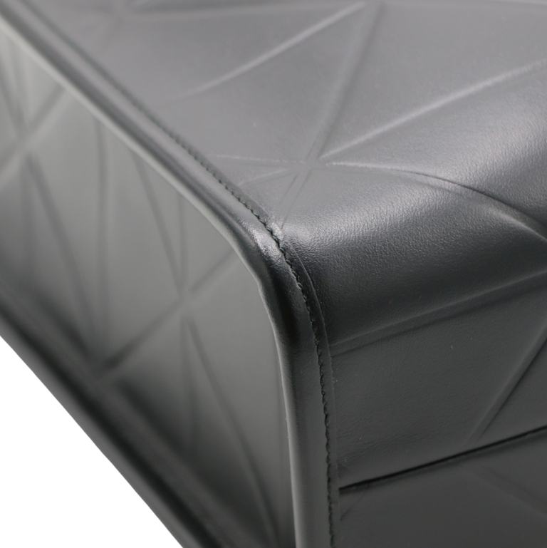 Prada Small Symbole Black Leather Tote Bag