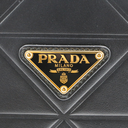 Prada Small Symbole Black Leather Tote Bag