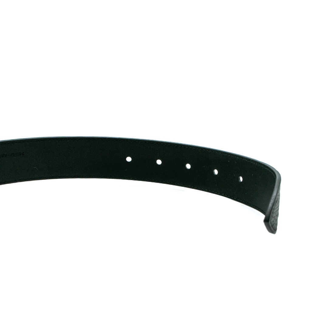 Gucci GG Rubber-Effect Leather Belt 761567 In Size 90 36