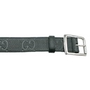 Gucci GG Rubber-Effect Leather Belt 761567 In Size 90 36