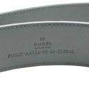 Gucci GG Rubber-Effect Leather Belt 761567 In Size 90 36