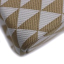 Prada Beige/chalk White Small Prada Symbole Embroidered Fabric Handbag
