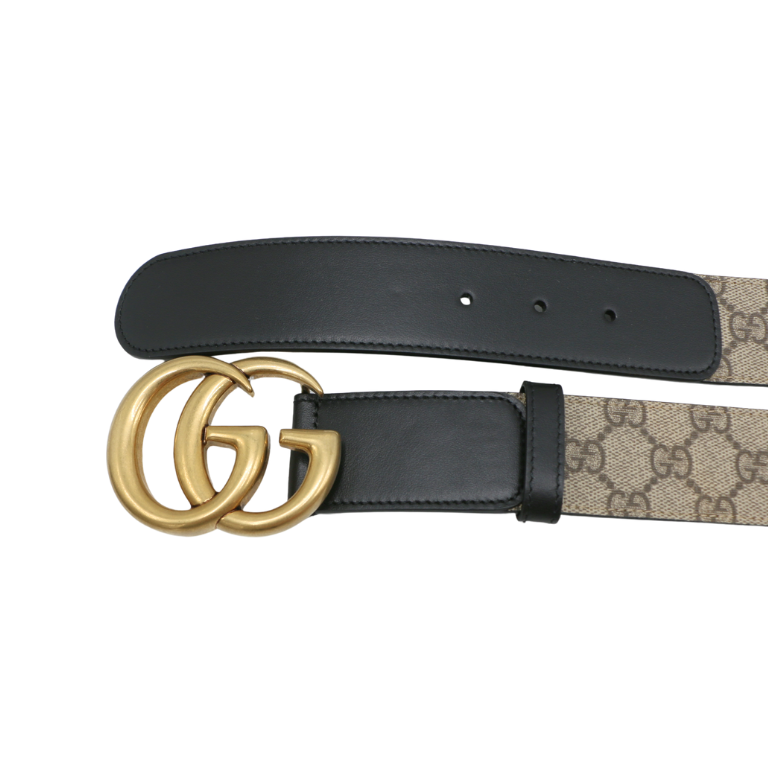 Gucci Re-Edition Wide Leather Belt 400593 Size 70 28