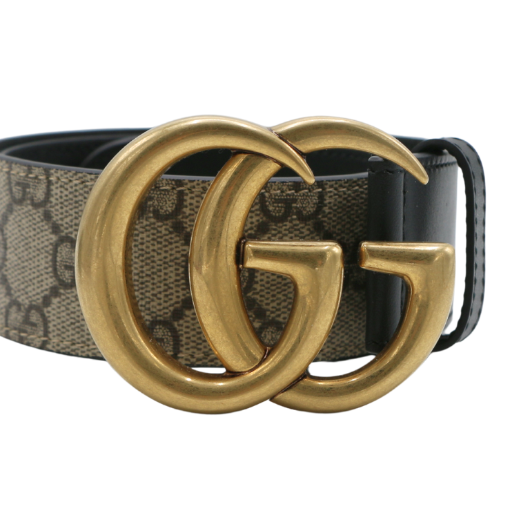 Gucci Re-Edition Wide Leather Belt 400593 Size 70 28