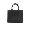 Prada Symbole Large Embroidered Fabric Bag in Black
