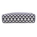 Baltic Blue/Chalk White Large Prada Symbole Embroidered Fabric Handbag