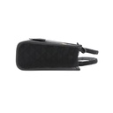 Prada Symbole Medium Embroidered Fabric Bag Black