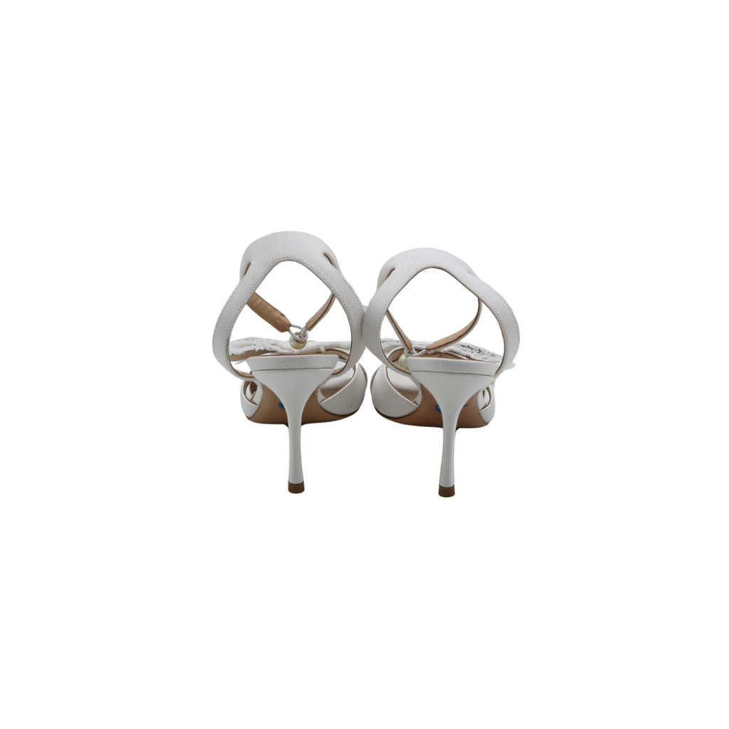 Christian Dior Adiorable Heeled Sandal White Size 38