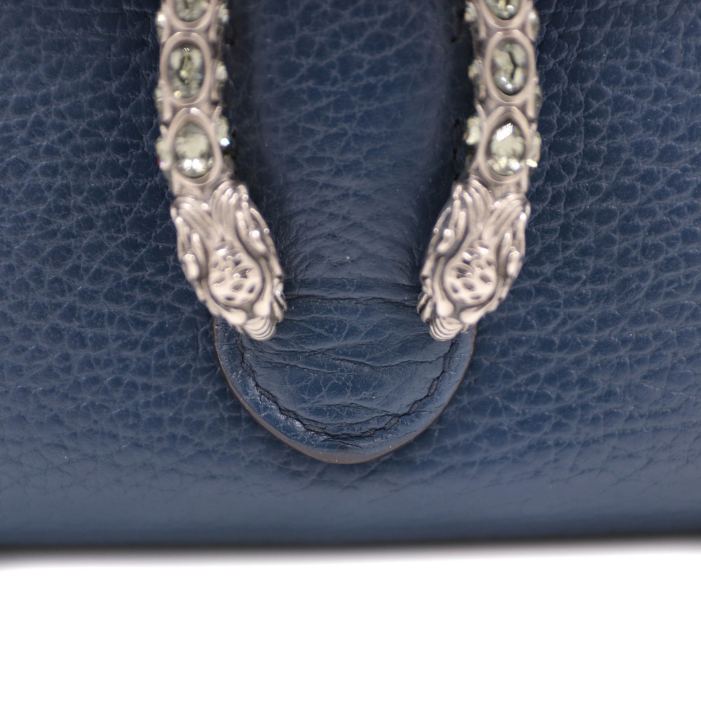 Gucci Mini Dionysus Wallet on Chain Leather Crossbody Bag 