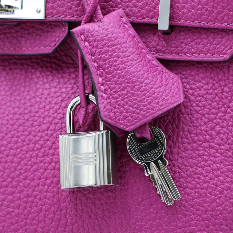 Hermes Birkin 25 Togo Purple Year 2020 Full Set