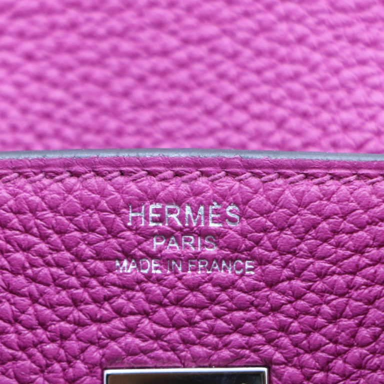 Hermes Birkin 25 Togo Purple Year 2020 Full Set