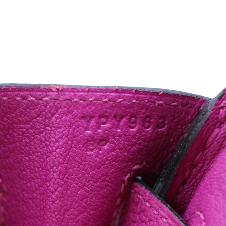 Hermes Birkin 25 Togo Purple Year 2020 Full Set